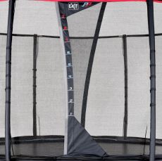 Батут EXIT PeakPro Ø 305 см, black, зі сходами і сіткою